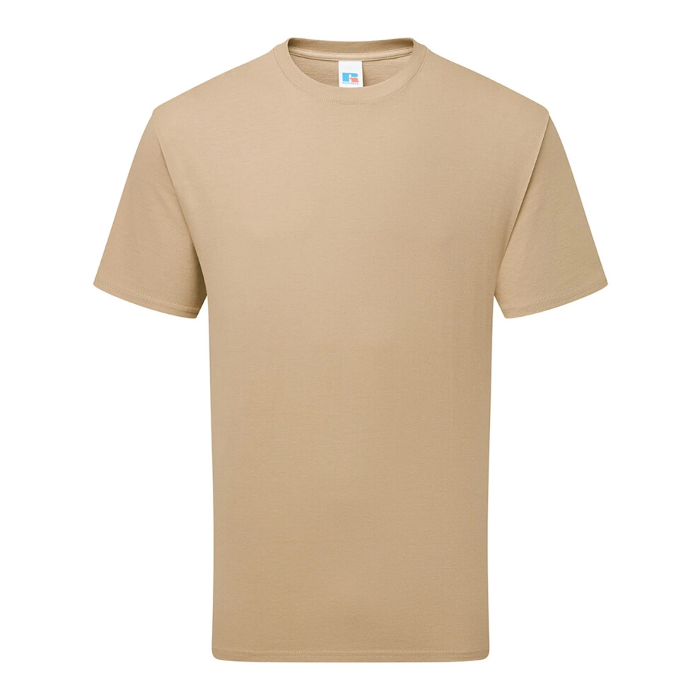 Russell (3Xl, Tan) Mens Classic Combed Cotton Heavyweight T-Shirt