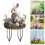 Easter Bunny Yard Sign Colored Egg Design 11.81x7.87 Inch 1
