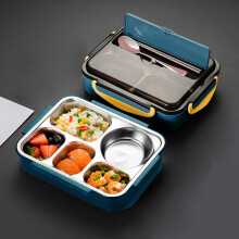 Stainless Steel Lunch Box 1500ml 5-Compartment with Lid