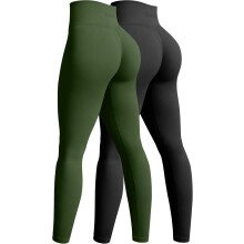 Damen Sport Leggings Yoga Nahtlos Blickdicht Elastisch 2 Stück XL — damen leggings, sport leggings, yoga leggings