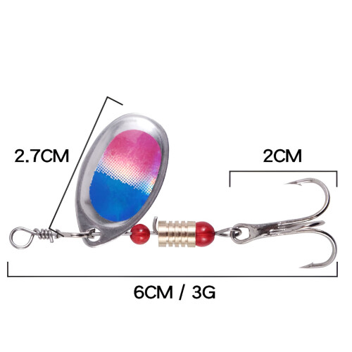 Spinner Lure Metal Spoon Hard Bait 11 Pieces 1