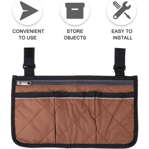 Walker Bag Rollator Organizer Pockets 1 Pack 2