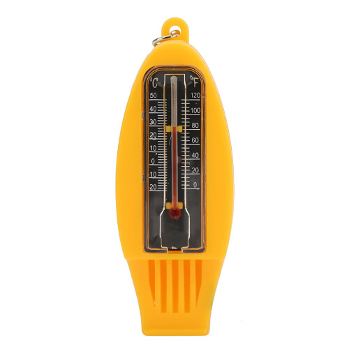 Yellow multifunctional whistle with compass 1.2x0.8x4.4 in