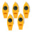 Yellow multifunctional whistle with compass 1.2x0.8x4.4 in 2