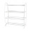 White Plastic Shoe Rack Entryway Organizer 3-Tier 1