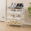 White Plastic Shoe Rack Entryway Organizer 3-Tier 5