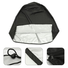 Black 420D Oxford Fountain Cover for Outdoor Statues
