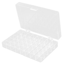 Clear Acrylic Storage Box with Dividers for Office and