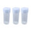 Transparent Plastic Storage Bottles with Covers 100 pcs 1
