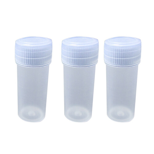 Transparent Plastic Storage Bottles with Covers 100 pcs
