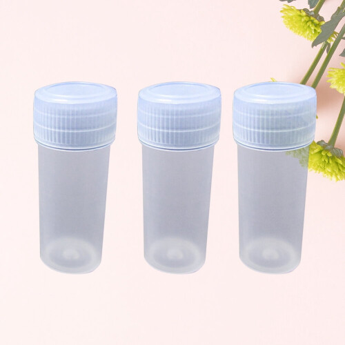Transparent Plastic Storage Bottles with Covers 100 pcs 1