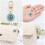 Evil Eye Rhinestone Enamel Pendant Set 8 Pieces 62mm 5