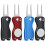 Golf Divot Repair Tool with Ball Marker 4-Pack 1