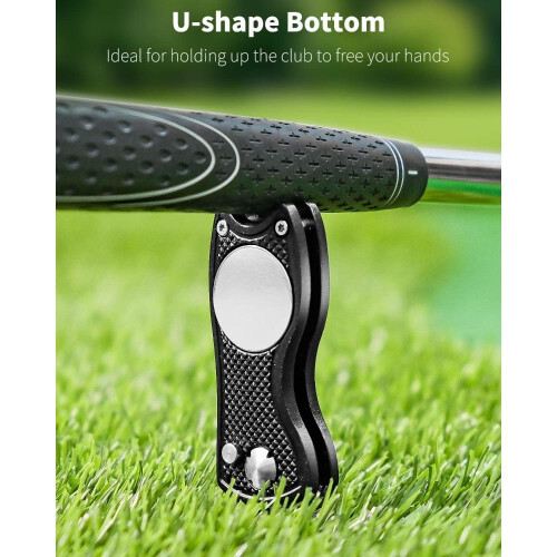 Golf Divot Repair Tool with Ball Marker 4-Pack 1