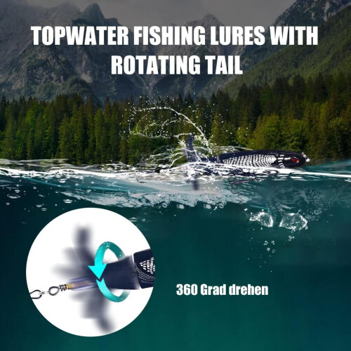 Whopper Popper Topwater Lure Floating Pencil Bait 5-Pack 2