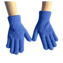 Heated Snow Gloves for Women Thermal Winter Gloves Navy One