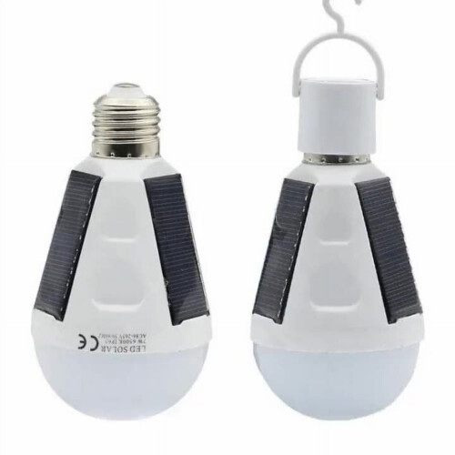LED Bulb E27 Solar Panel Compatible IP65 Waterproof 6500K