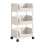 3-Tier Rolling Storage Cart Kitchen Bathroom Multicolor 1