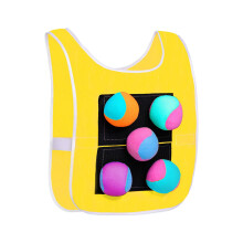 Dodgeball Game Set for Kids: 1 Vest + 5 Balls