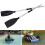 Aluminum Alloy Detachable Boat Paddle Pair 126cm 8