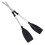 Aluminum Alloy Detachable Boat Paddle Pair 126cm 7