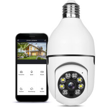 Light Bulb Camera 2.4GHz WiFi 1080p with Motion Detection