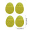Easter Silverware Organizer Pouches Egg-Shaped 4PC 3