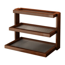 Wooden Desktop Storage Rack Bamboo 3-Tier Mug Organizer