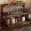 Wooden Desktop Storage Rack Bamboo 3-Tier Mug Organizer 2