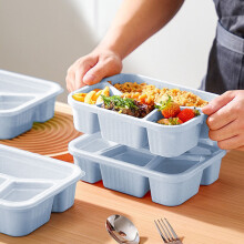 Wheat Straw Bento Box 4-Compartment Reusable
