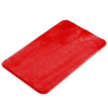 Plush Carpet Floor Mat Red 19x31in Absorbent Non-slip