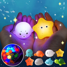 Ocean Bath Toys Set Light-Up Squeaky 2 Pieces