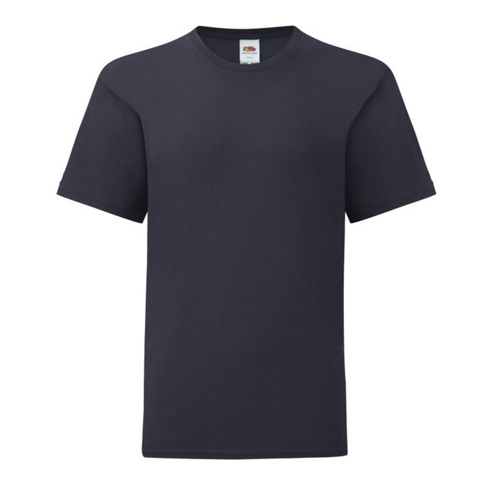 Fruit Of The Loom (9-11 Years, Deep Navy) Childrens/Kids Iconic 150 T-Shirt