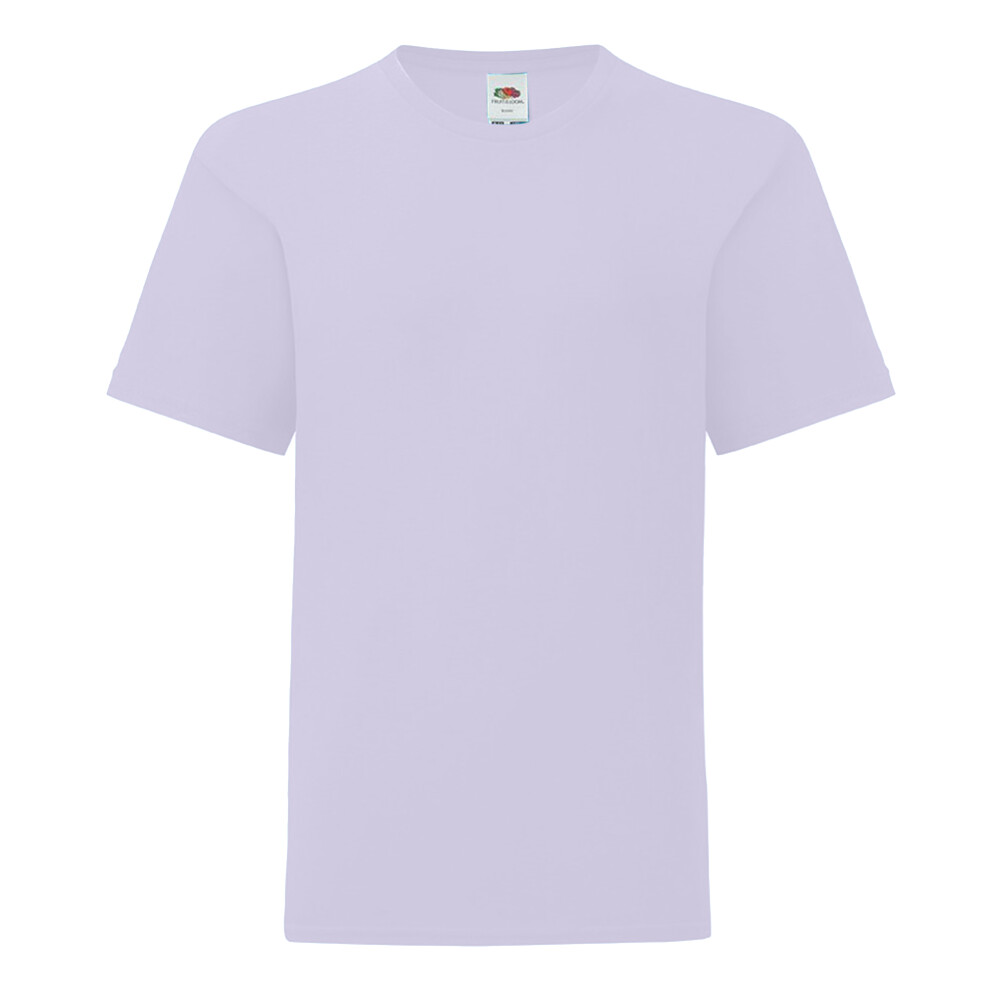 Fruit Of The Loom (9-11 Years, Soft Lavender) Childrens/Kids Iconic 150 T-Shirt