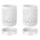 2X Vaso de Orquídea com Furos Vasos de Cerâmica para Plantas Vasos de Flores Internos e Externos para Replantio com Drenagem e Pires de 4 Polegadas 1
