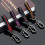 Metal Key Chain for Home Use Black Red 1 Piece 3
