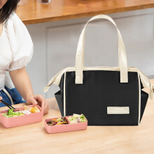 Insulated Lunch Tote for Women and Men Black