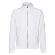 (XL, White) Fruit of the Loom Mens Premium Sweat Jacket