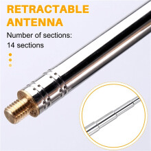5.6M Whip Pull Rod Antenna for  Radio Positive V Antenna GP Antenna Telescopic Antenna DIY M10 Shortwave Antenna