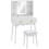 Elegant Dressing Table, with LED Mirror - White 3