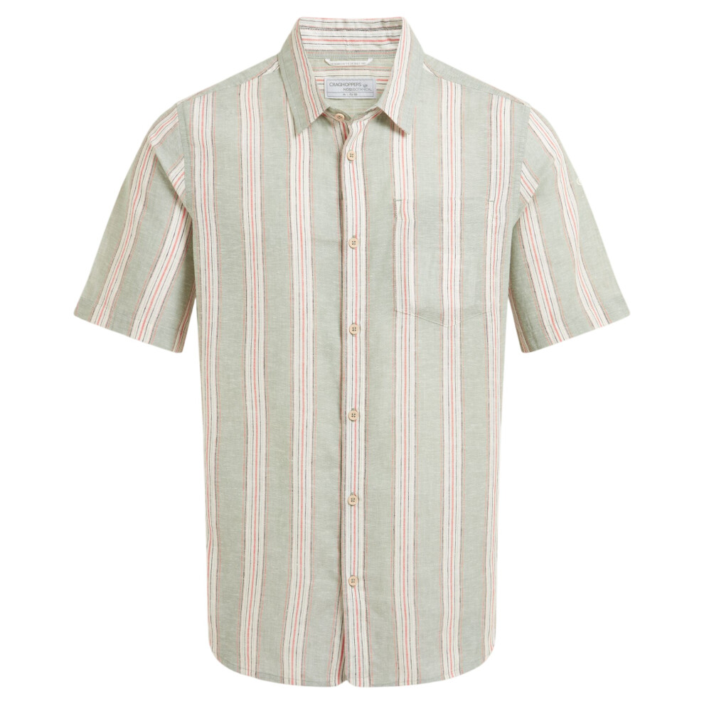 Craghoppers Mens Argino Stripe Short-Sleeved Shirt