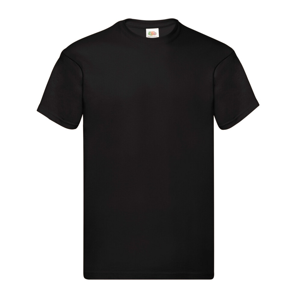 Fruit Of The Loom (L, Black) Mens Original T-Shirt