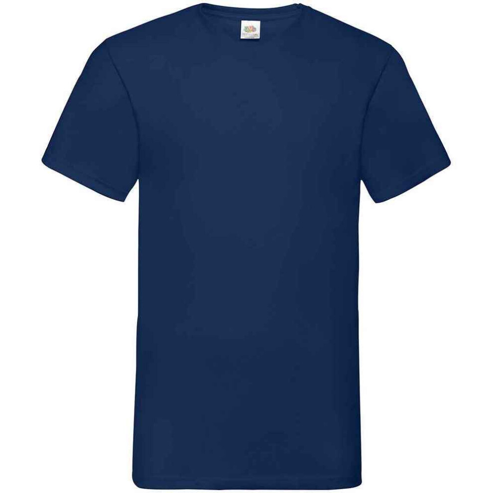 Fruit Of The Loom (S, Navy) Mens Valueweight V Neck T-Shirt