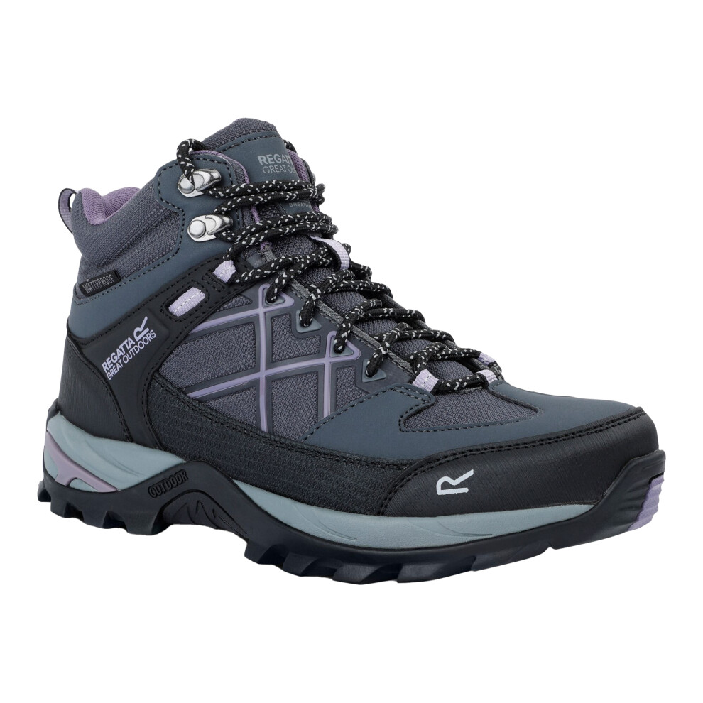 Regatta (8 Uk, Seal Grey/Purple Sage) Womens/Ladies Samaris Iii Walking Boots