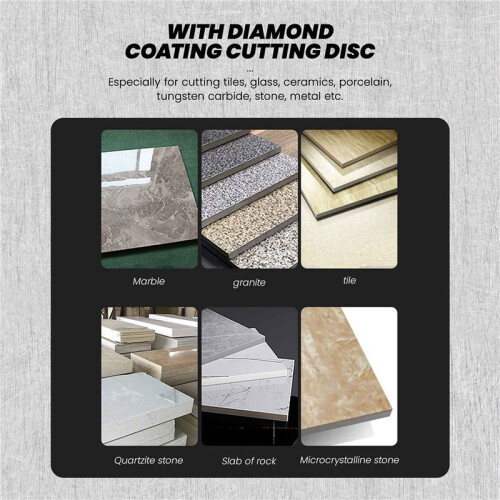 Cutting disc, for glass / stone, with diamond coating, galvanized, fine grain