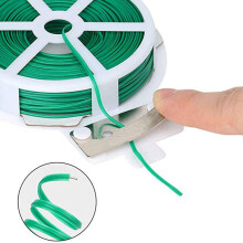 2X Gardening Twisted Wire with Gardening Twisted Green Wire, Home Use, Office (20M, Green)