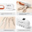 Knife Sharpener,4 in 1,Kitchen Blade and Scissors Sharpening Tool,Professional 4-Stage Knife Accessories,White 3