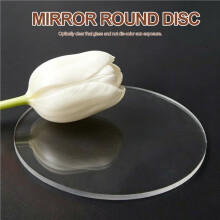 Transparent 3 Mm Tjock Spegel Akryl Rund Skiva Diametro:60 Mm
