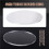 Transparent 3mm thick Mirror Acrylic round Disc Diámetro:60mm 3