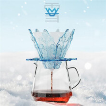Snowflake Coffee Filter Cup V 60 Hand Punch Coffee Filter Plastic Funnel Folding Cup Coffee Hand Punch Pot,